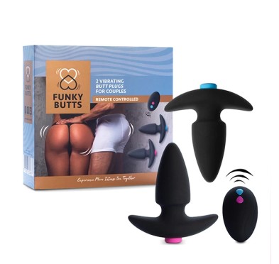 Zdalnie sterowane korki analne - FeelzToys FunkyButts